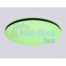 Умный светодиодный светильник FZ2005 BK черный IP54 25W 3000K-6500K+RGB Wi-Fi Алиса/Tuya/Smart Home/Alexa D370*55 (ПДУ ИК)