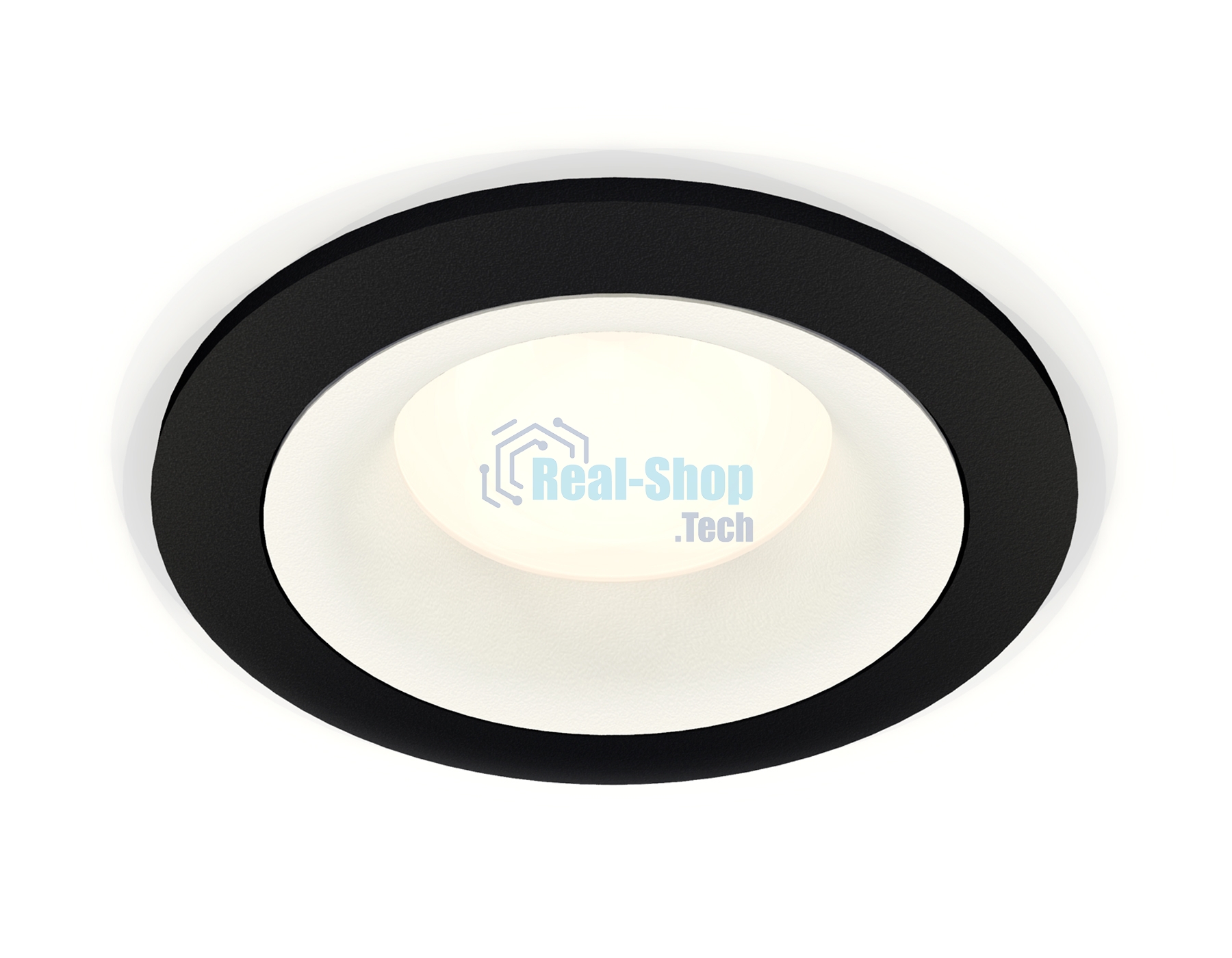 Комплект встраиваемого светильника Ambrella light XC7622001 SBK/SWH черный песок/белый песок MR16 GU5.3 (C7622, N7010)