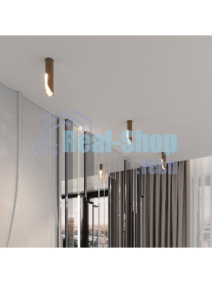 25113/LED 7W 3000K / Светильник потолочный светодиодный / латунь
