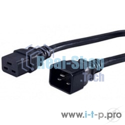 Кабель Hyperline PWC-IEC19-IEC20-1.8-BKКабель питания IEC 320 C19 - IEC 320 C20 (3x1.5), 1.8 м