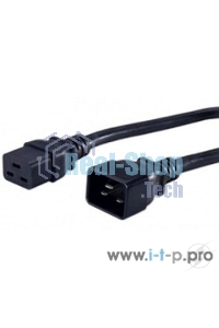 Кабель Hyperline PWC-IEC19-IEC20-1.8-BKКабель питания IEC 320 C19 - IEC 320 C20 (3x1.5), 1.8 м