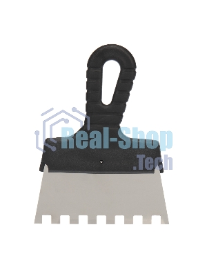 Шпатель фасадный Rexant 150 мм зуб 10х10 нержавеющая сталь, пластмассовая ручка