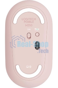 Мышь беспроводная Logitech Pebble M350 розовый, 1000 dpi, радиоканал, Bluetooth, USB, кнопки - 3