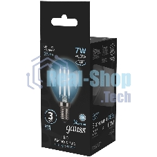Лампа светодиодная Filament Шар E14 7Вт 4100К Gauss 105801207