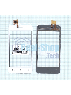 Сенсорное стекло (тачскрин) для Fly FS406 Stratus 5, белое