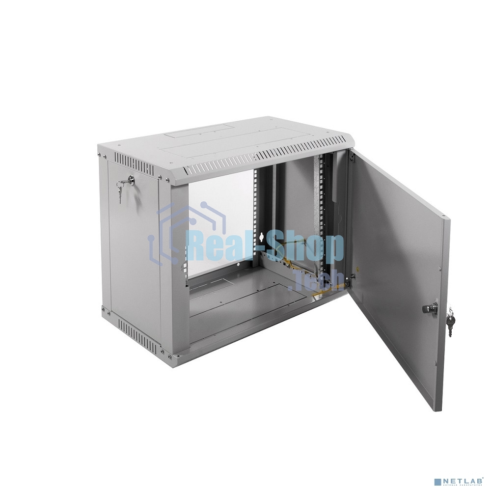 Шкаф телеком. настенный разборный 9U (600х350) дверь металл (ШРН-Э-9.350.1)