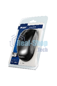 Мышь беспроводная SVEN RX-220W черный, 1600 dpi, радиоканал, USB, кнопки - 4