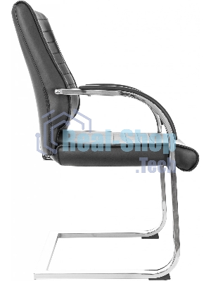 Кресло компьютерное Бюрократ T-8010-LOW-V/BLACK черный, искусственная кожа