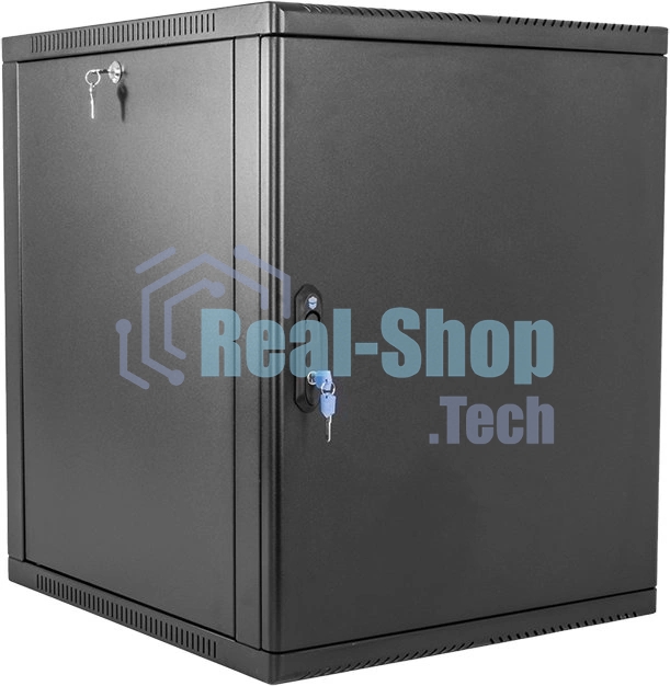 Шкаф коммутационный ЦМО (ШРН-9.650.1-9005) настенный 9U 600x658 мм пер. дв. металл 200 кг черный 600 мм 180 град.