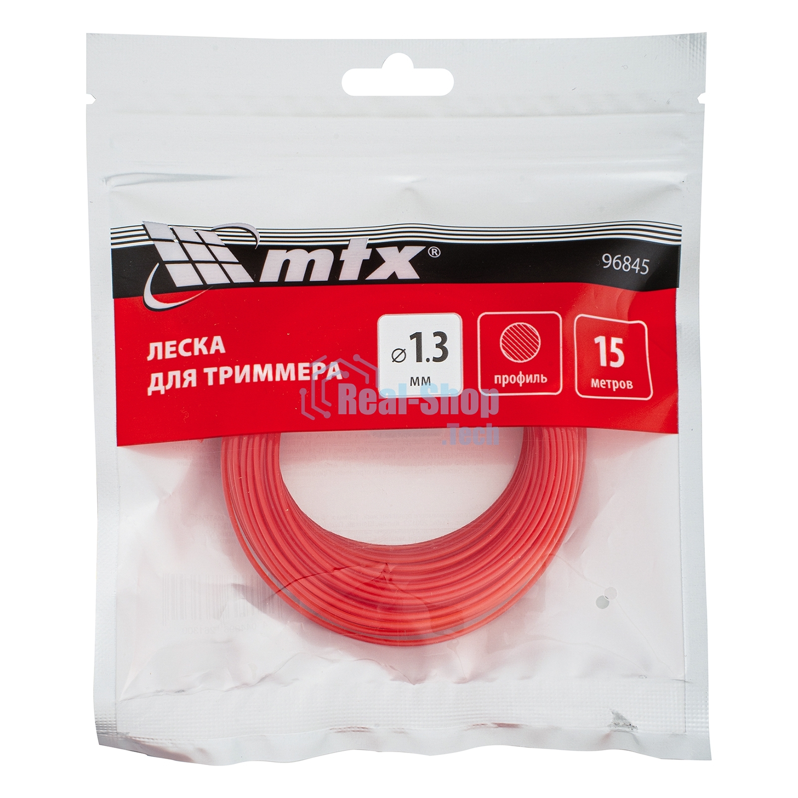 Леска для триммера MTX круглая 1,3 мм х 15 м