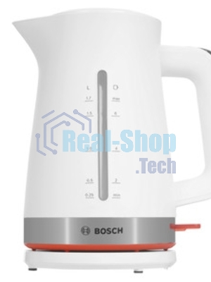 Чайник электрический Bosch TWK4M221 1.7 л, белый корпус: пластик