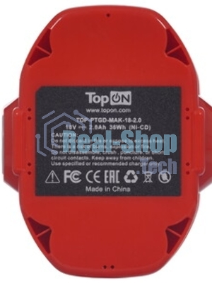 Батарея аккумуляторная TopON TOP-MIL-18-2.0 18В 2А·ч Li-Ion (103452)