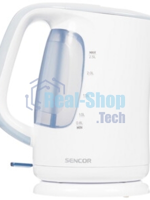 Чайник электрический Sencor SWK 2510WH пластик, 2,5 л, 2200 Вт, белый