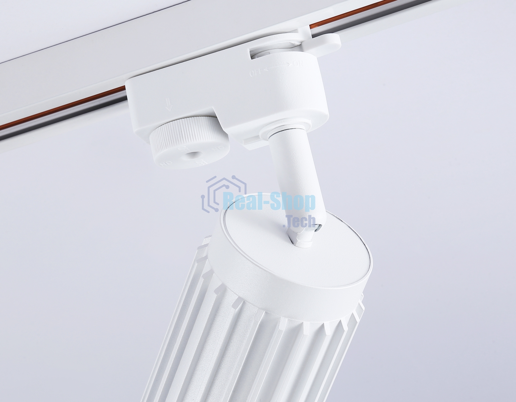 Трековый однофазный светильник Ambrella light GL5157 WH белый GU10 D60*120