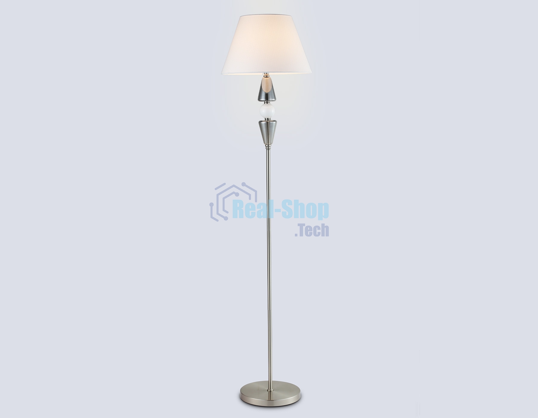 Светильник Ambrella light LH75265 SN/FR сатин никель/белый матовый E27 max 60W D360*1560