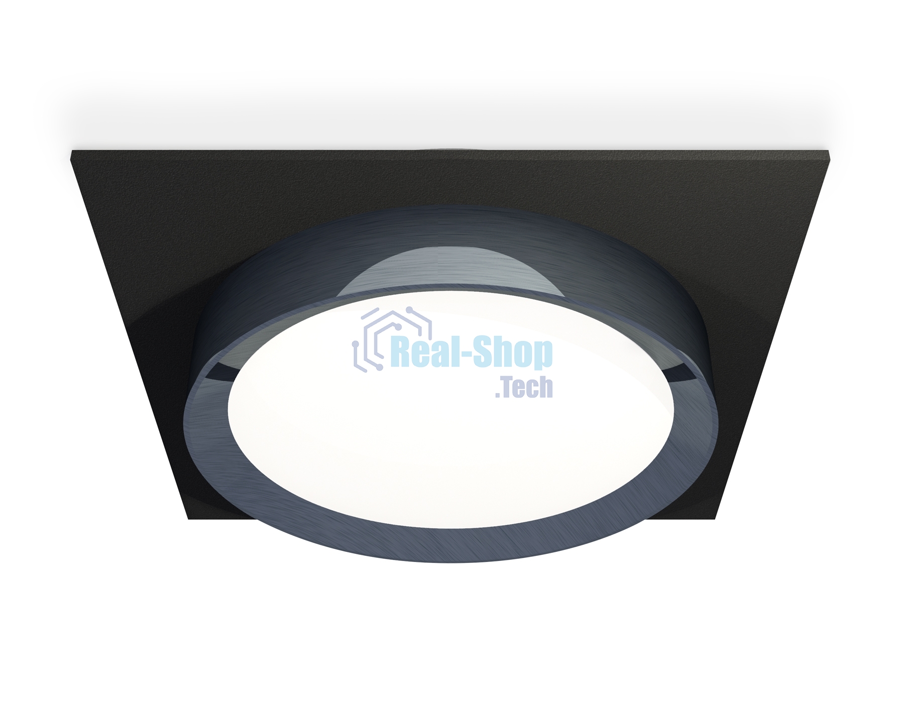 Комплект встраиваемого светильника Ambrella light XC8062007 SBK/PPH черный песок/графит полированный GX53 (C8062, N8133)