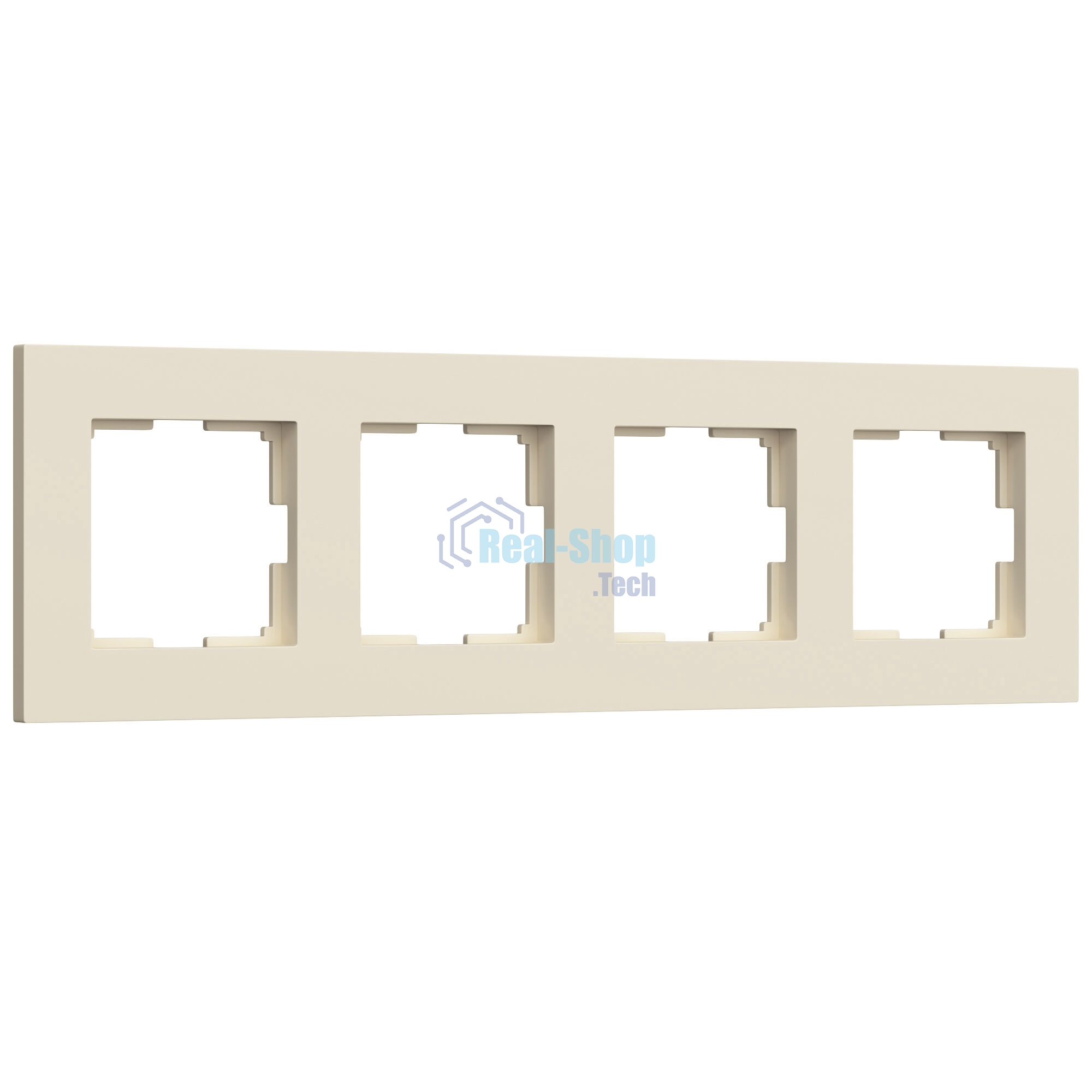 Рамка на 4 поста WERKEL Slab (айвори софт) W0042962