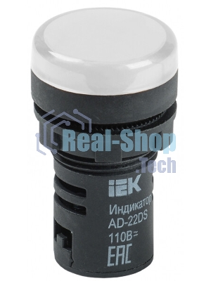 Арматура светосигнальная AD-22DS 24В AC/DC бел. IEK BLS10-ADDS-024-K01