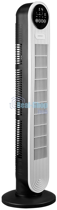 Вентилятор Centek CT-5083 белый/чёрный, напольный, 48 Вт, 3 скорости, колонный