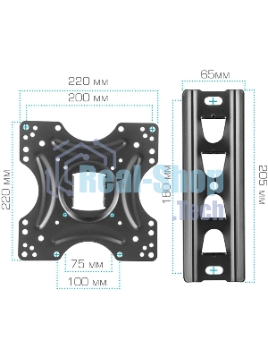 Кронштейн Arm media LCD-405 черный, Кр. стал. наст. для TV 26