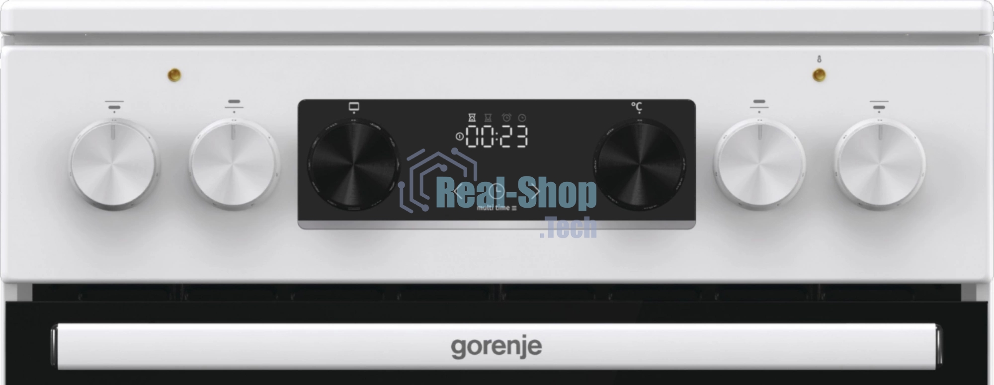 Плита электрическая Gorenje GEC5C61WG белый, конфорок 4 электрических, духовка 70 л, 50 см x 85 см x 59.4 см (без крышки)