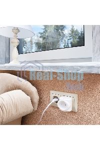 Тройник электрический Rexant биметалл 220В 6А белый