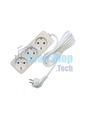 Удлинитель быт. ТМ Союз 2200 Вт 3 гн. ПВС 5м 481S-9305