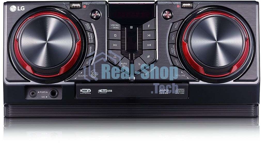 Мини-аудиосистема LG CJ44 черный 480Вт FM USB BT