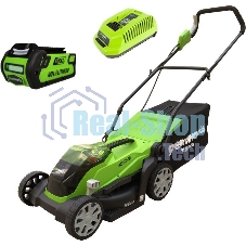 Газонокосилка аккумуляторная Greenworks 2501907UA, 40 В, 2 Ач