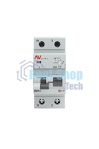 Выключатель автоматический дифференциального тока (C) Averes DVA-6 1P+N 40А/30мА тип АС 6кА