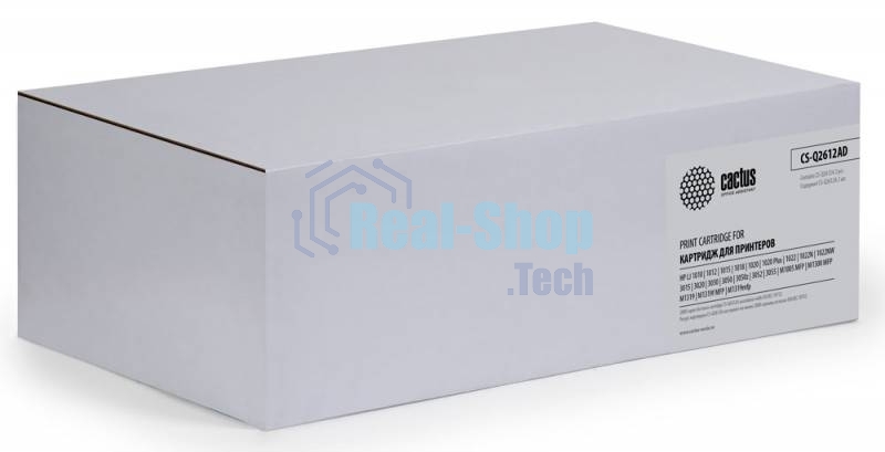 Картридж лазерный Cactus CS-Q2612AD черный (2*2000 стр.) для HP 1010/1012/1015/1018/1020/1022/3015/3020