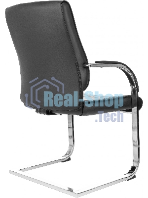 Кресло компьютерное Бюрократ T-8010-LOW-V/BLACK черный, искусственная кожа