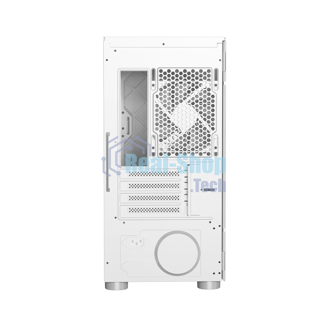 Компьютерный корпус без блока питания PCCooler LM300 ARGb WH, Tempered Glass Mid Tower, белый, ABS, TG, SPCC, 1x120мм ARGb mATX, ITX 170/330/mm 2x2.5
