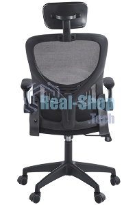 Кресло компьютерное Chairman CH633 черный, черный пластик