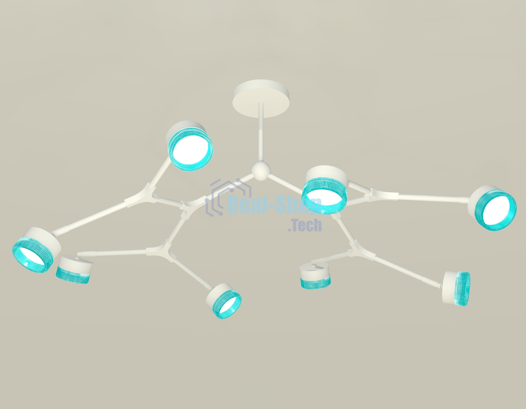 Светильник Ambrella light XB9059202/8 SWH/BL белый песок/голубой GX53 (C9059, N8488)