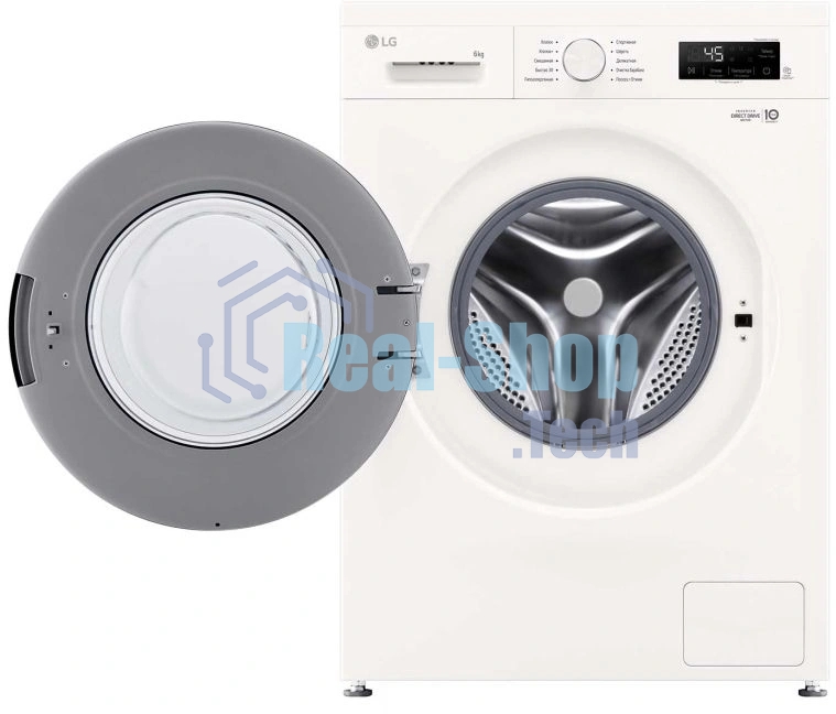 Стиральная машина LG F2Y1NS3W белый, загрузка фронтальная 6 кг, 1200 об/мин., класс: А