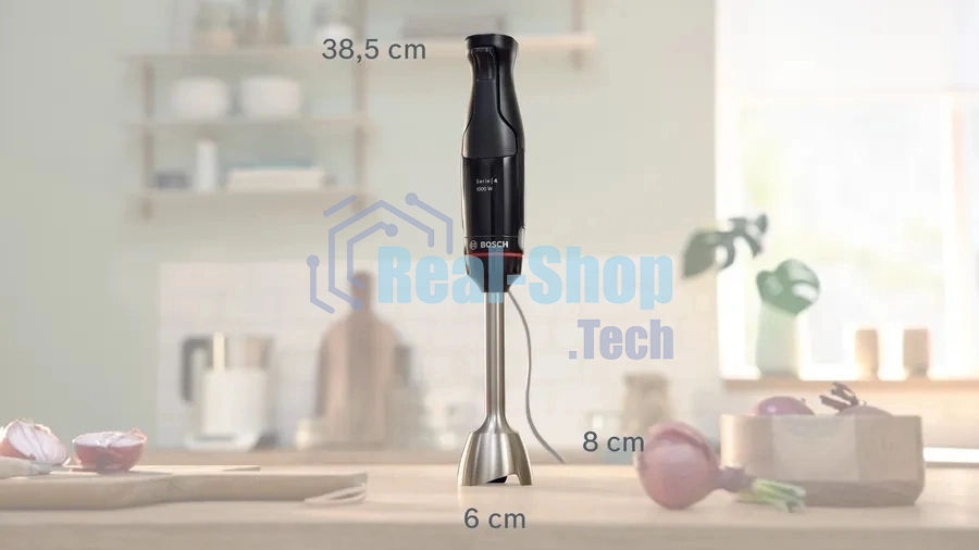Блендер погружной Bosch MSM4B620 черный, 1000 Вт, плавная регулировка
