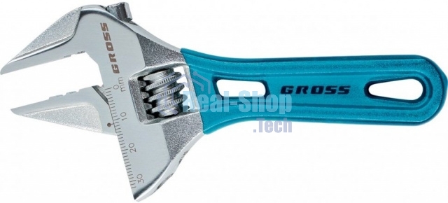 Ключ разводной Gross 15564 (0 - 15 мм) 120 мм