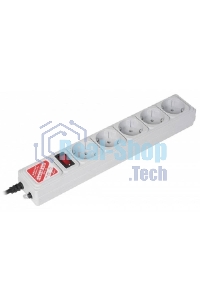 Сетевой фильтр Powercube SPG-B-15 5 м (5 розеток) серый (коробка)