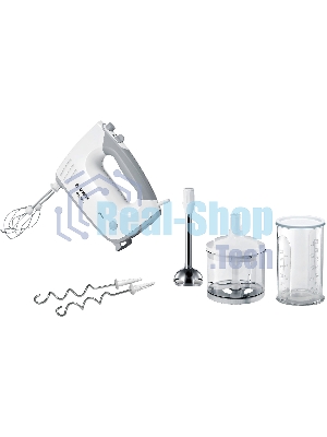 Миксер ручной Bosch MFQ36480 450Вт белый/серый