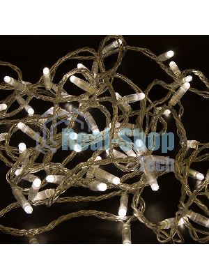 Гирлянда Neon-night Нить 10м, постоянное свечение, прозрачный ПВХ, 230В, теплый белый