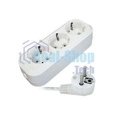 Удлинитель 3х10 м с заземл. 16А IP20 E-303 АБС-пл. ПВС 3х1 UNIVersal 9631980
