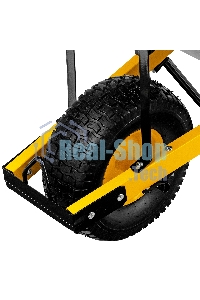 Тачка строительная Denzel усиленная, объем 140 л, 230 кг, колесо 15х6.00-6