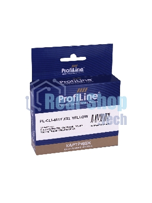 Картридж струйный ProfiLine PL-CLI-481Y XXL для принтеров Canon PIXMA TS6140/TS6240/TR7540/TS8140/TS8240/TR8540/TS9140 с чернилами Yellow