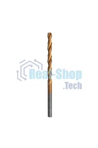 Сверло по металлу Matrix, 3,2 мм, HSS, нитридтитановое покрытие, цилиндрический хвостовик