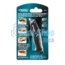 Нож ремонтно-монтажный Gross МИНИ трехкомп. рук-ка, авто выброс/возврат лезвия, 100 мм, 2 з.л