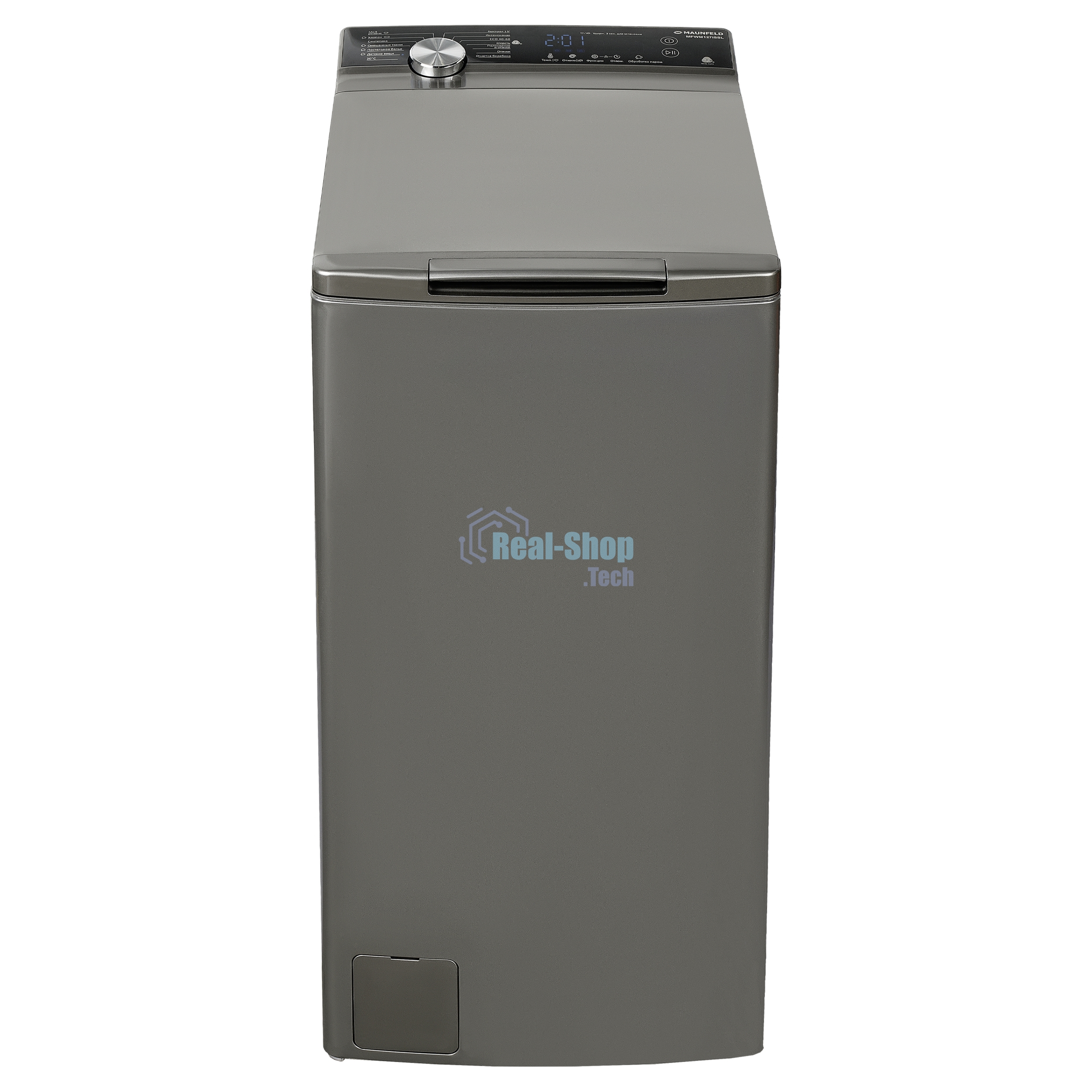 Стиральная машина Maunfeld SILVER MFWM127ISSL серебристый, загрузка вертикальная 7 кг, 1200 об/мин., класс: А+++