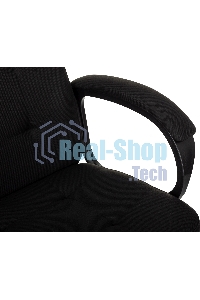 Кресло руководителя Бюрократ CH 002 Fabric 3C11 черный, крестов. пластик