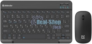 Комплект клавиатура+мышь Defender C-972 беспроводной, USB, 1600 DPI, черный