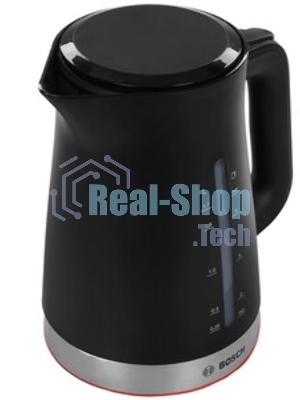 Чайник электрический Bosch TWK1M123 1.7л. 2400Вт черный корпус: пластик